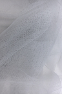Italian Nylon Tulle in Silver0