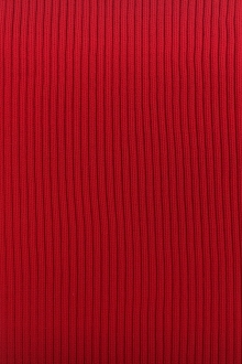Nylon Rib Knit in Red0