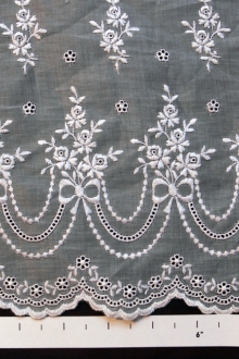 Cotton Embroidered Organdy0