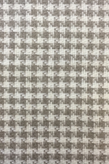 Upholstery Linen Woven Houndstooth in Natural0