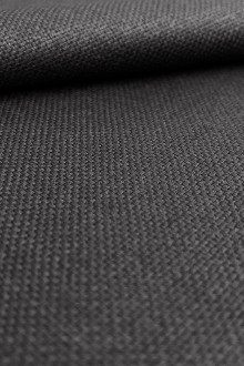 Italian Silk and Wool Suiting in Gunmetal0