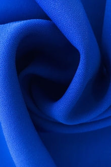 Polyester and Spandex Stretch Crepe in Royal0