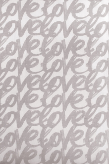 Cotton Broadcloth Love Print0