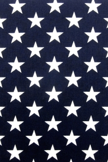 Cotton Canvas Stars Print0