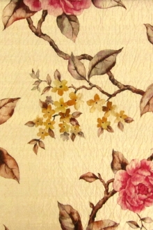 Printed Silk Cloqué0