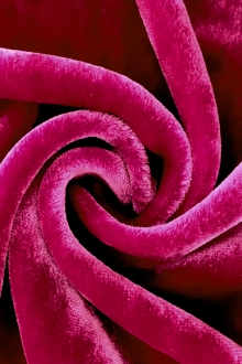 Silk and Rayon Velvet in Fuchsia0