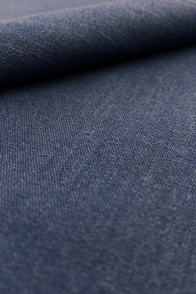 Stretch Linen Rayon Blend in Indigo0