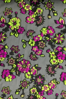 Metallic Silk Blend Organza Fil Coupé0