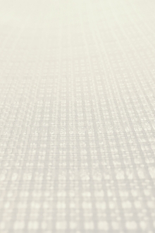 Silk and Viscose Blend Raffia Gazar in White0