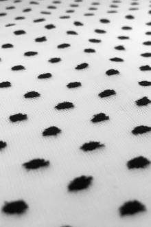 Cotton Swiss Dot in Black and White0