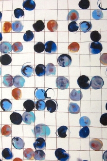 Printed Silk Blend Mikado0