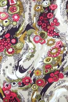 Printed Silk Charmeuse 0
