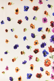 Printed Silk Satin Chiffon with Floral Degradé0