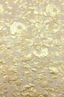 Silk Blend Metallic Cloqué0