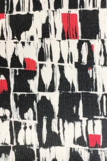 Cotton and Viscose Blend Light Weight Canvas with Geometric Patterns0