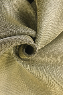 Silk and Viscose Metallic Crepe with Black Back0