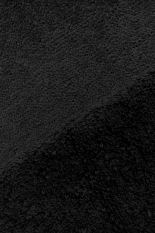 Cotton Terry Velour in Black 0