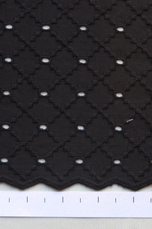 Cotton Eyelet in Black0