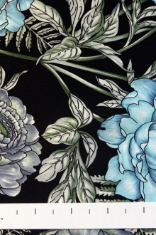 Printed Silk Charmeuse0