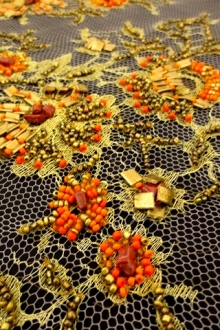 Beaded Metallic Chantilly Lace2