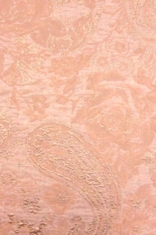 Silk Blend Metallic Cloqué0