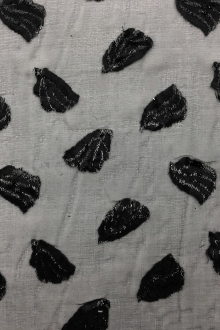 French Silk Lurex Burnout Velvet With Animal Spots0