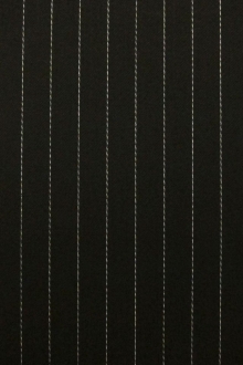 Wool Blend Satin Faille Pinstripe0