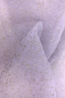 Metallic Nylon Tulle in Lilla and Gold0