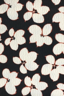 Wool and Nylon Panel with Large Florals0