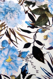 Printed Silk Charmeuse0