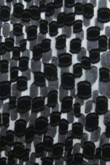 Metallic Fil Coupé Silk Chiffon0