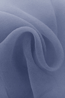 Japanese Pebbled Poly Organza in Vintage Blue0