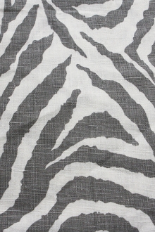 Linen Upholstery Zebra Print0