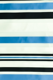 Viscose Blend Striped Organza0