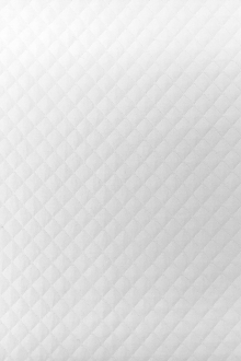 Poly Spandex Novelty Quilted Knit in White0