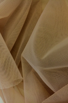 Italian Stretch Nylon Illusion in Biscotto0