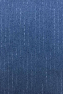 Rayon Denim Stripe in Medium Blue0