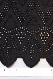 Cotton Eyelet in Black0