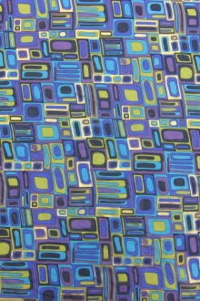 Metallic Printed Silk Chiffon0