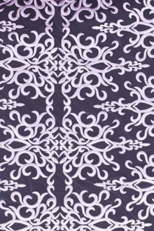 Heavily Embroidered Lilac Tulle0