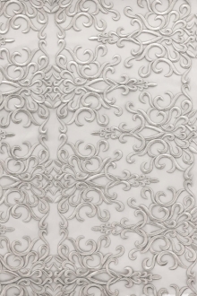 Heavily Embroidered in Silver0