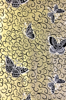 Metallic Brocade with Butterflies0