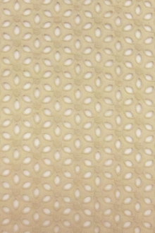 Cotton Eyelet in Beige0