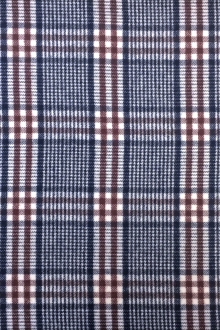 Cotton Wool Blend Flannel Plaid0
