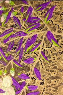 Embroidered Chantilly Lace0