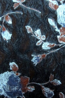 Silk Blend Metallic Cloqué0