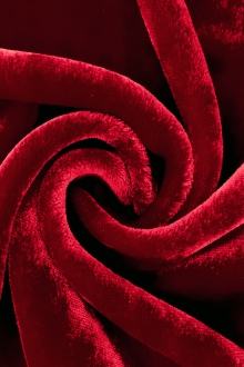 Silk and Rayon Velvet in Ruby0