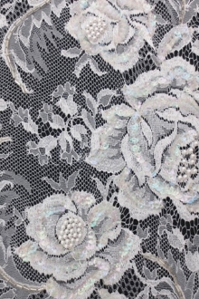 Beaded Chantilly Lace0