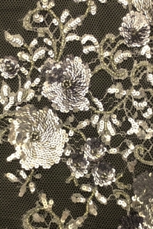 Beaded Metallic Lace0