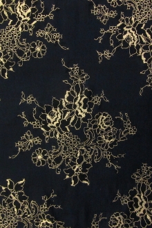 Metallic Hand Painted Silk Organza0